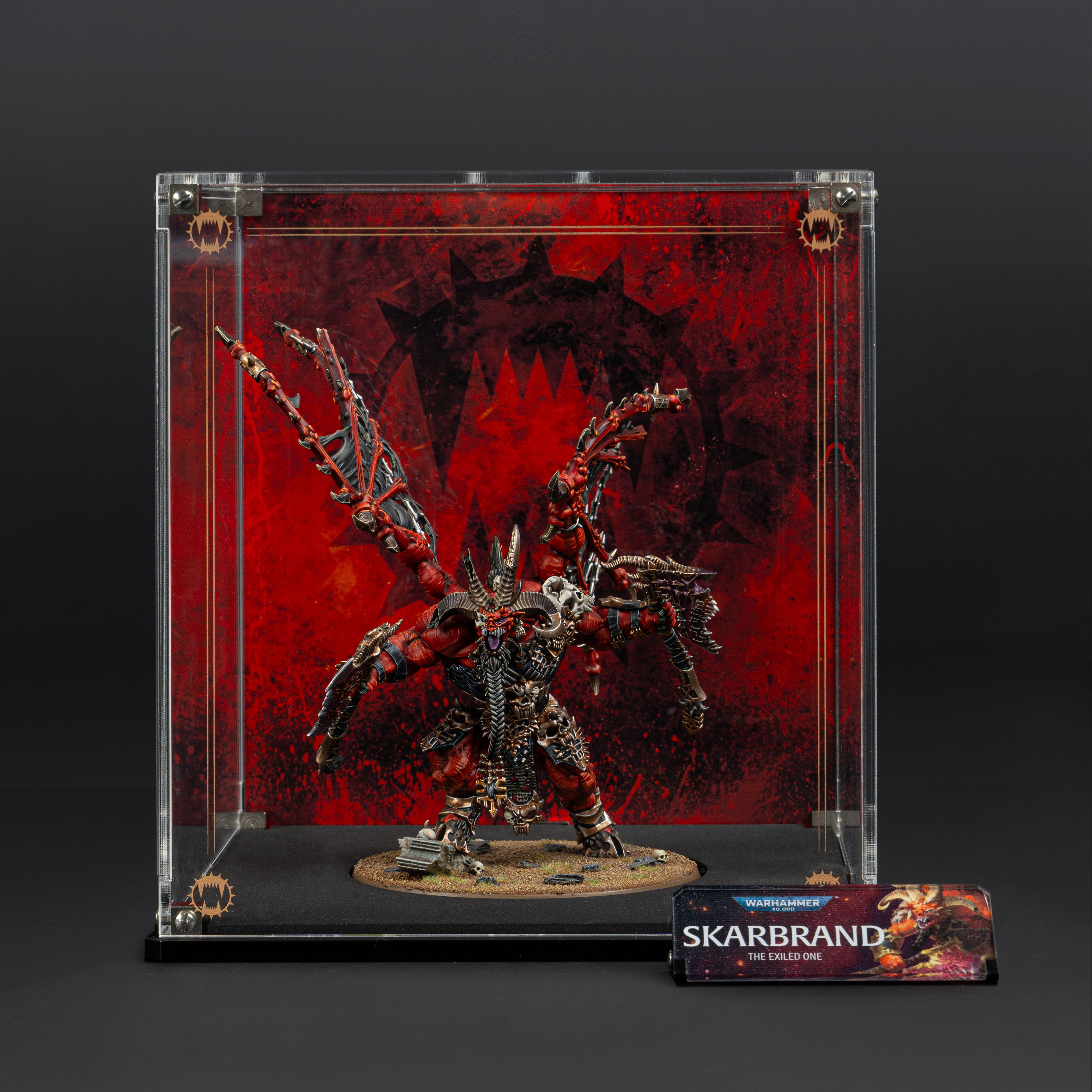 Display Cases for Warhammer® 40,000 World Eaters Miniatures