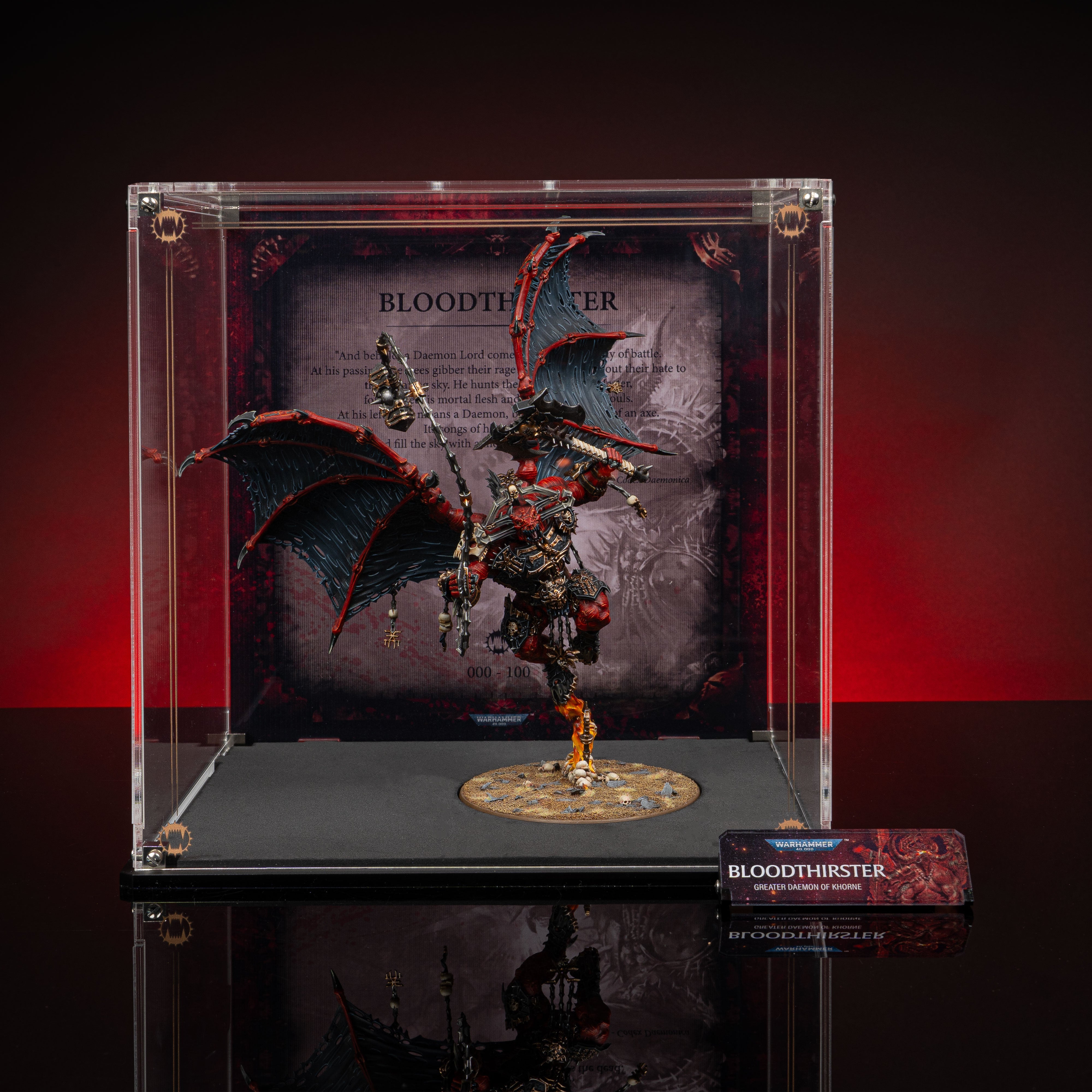 Limited Edition Display Cases for Warhammer® 40,000 World Eaters Miniatures