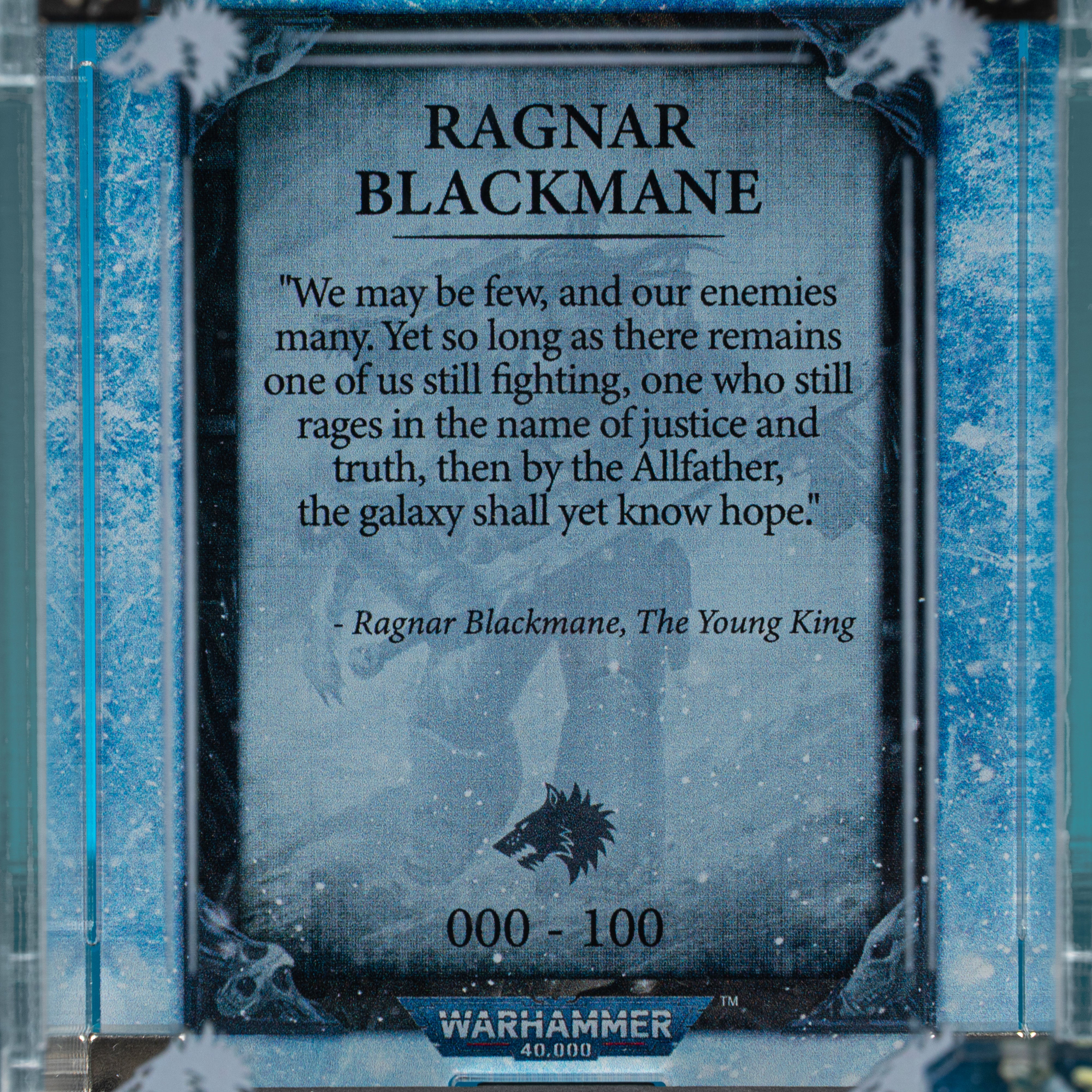 Limited Edition Display Case for Warhammer® 40,000 Ragnar Blackmane
