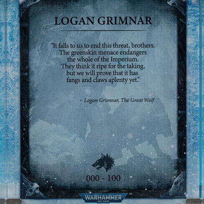 Limited Edition Display Case for Warhammer® 40,000 Logan Grimnar