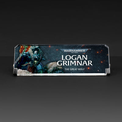 Plaque for Warhammer® 40,000 Logan Grimnar