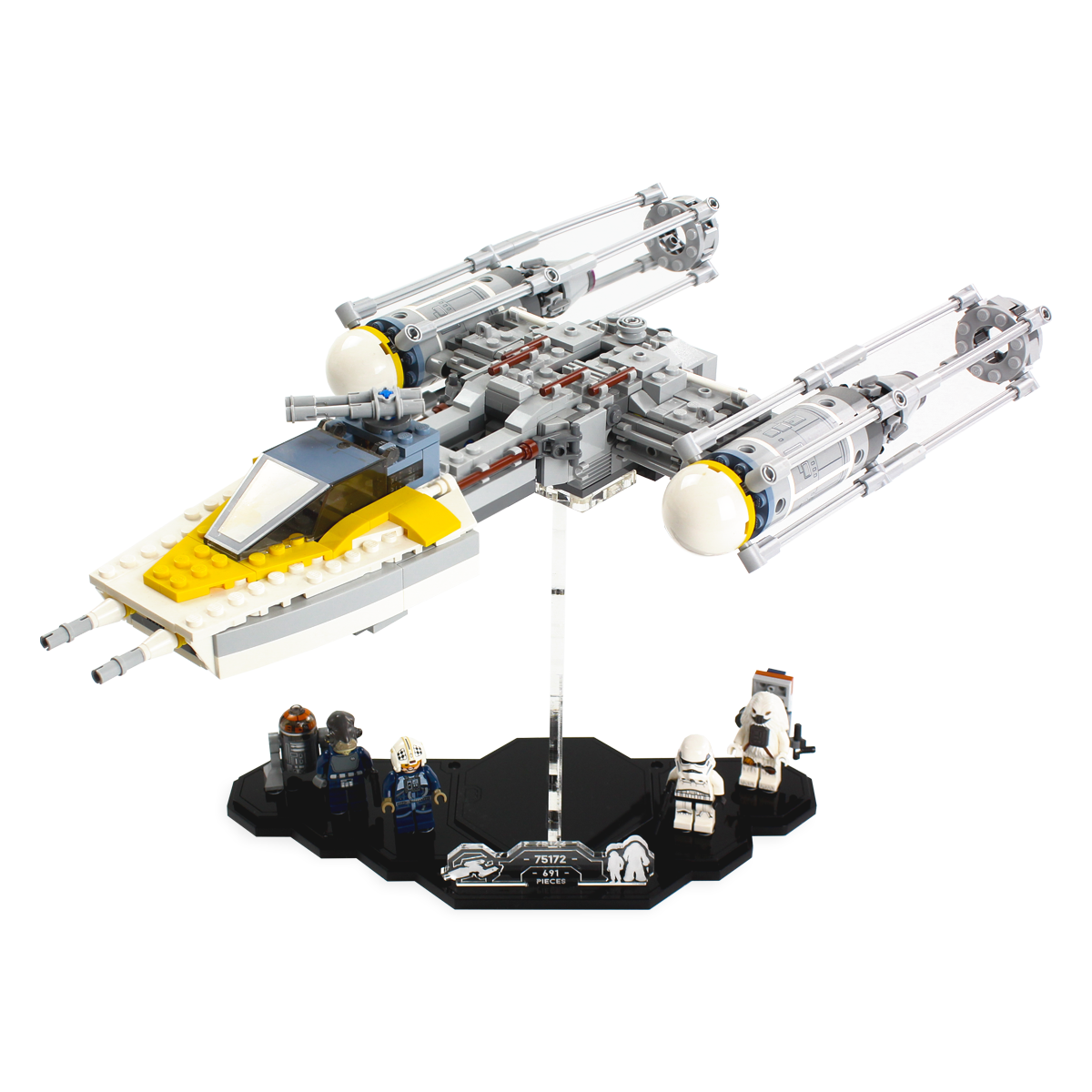 Display Stand for LEGO® Star Wars™ Y-Wing (75172)