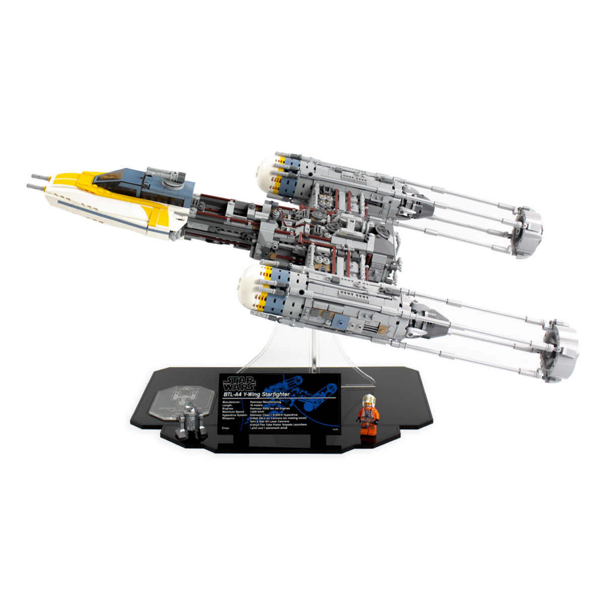Display Stand for LEGO® Star Wars™ UCS Y-Wing (75181)