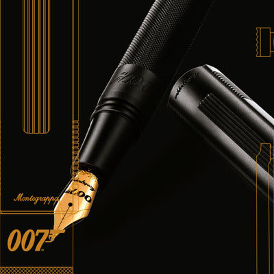 James Bond 007 Special Issue Fountain Pen - Black Edition - By Montegrappa