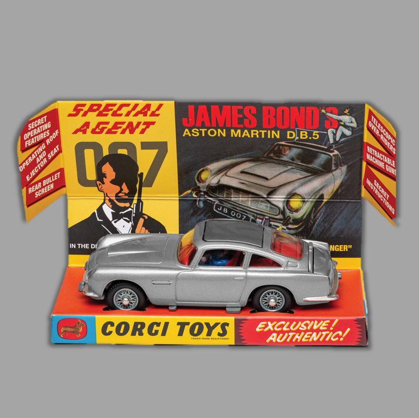 James Bond Aston Martin DB5 Model Car With Ejector Seat - Goldfinger 60th Anniversary Edition - By Corgi
