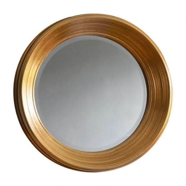 Chaplin Round Gold Mirror