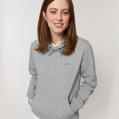 James Bond 007 Embroidered Grey Marl Hoodie