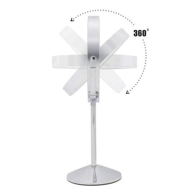 Illuminated Round Cosmetic Mirror Rechargeable Diameter 20cm