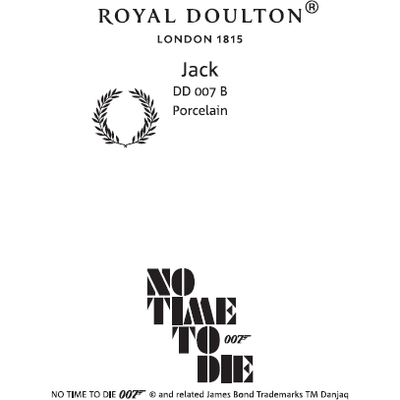 James Bond Jack The Bulldog Model - No Time To Die Edition - By Royal Doulton