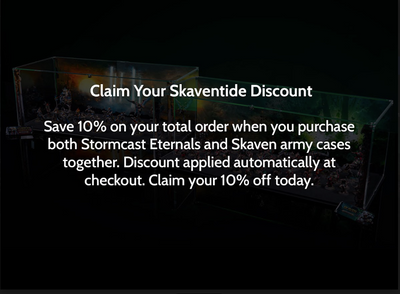 Limited Edition Display Case for Warhammer® Age of Sigmar: Skaventide - Skaven Army