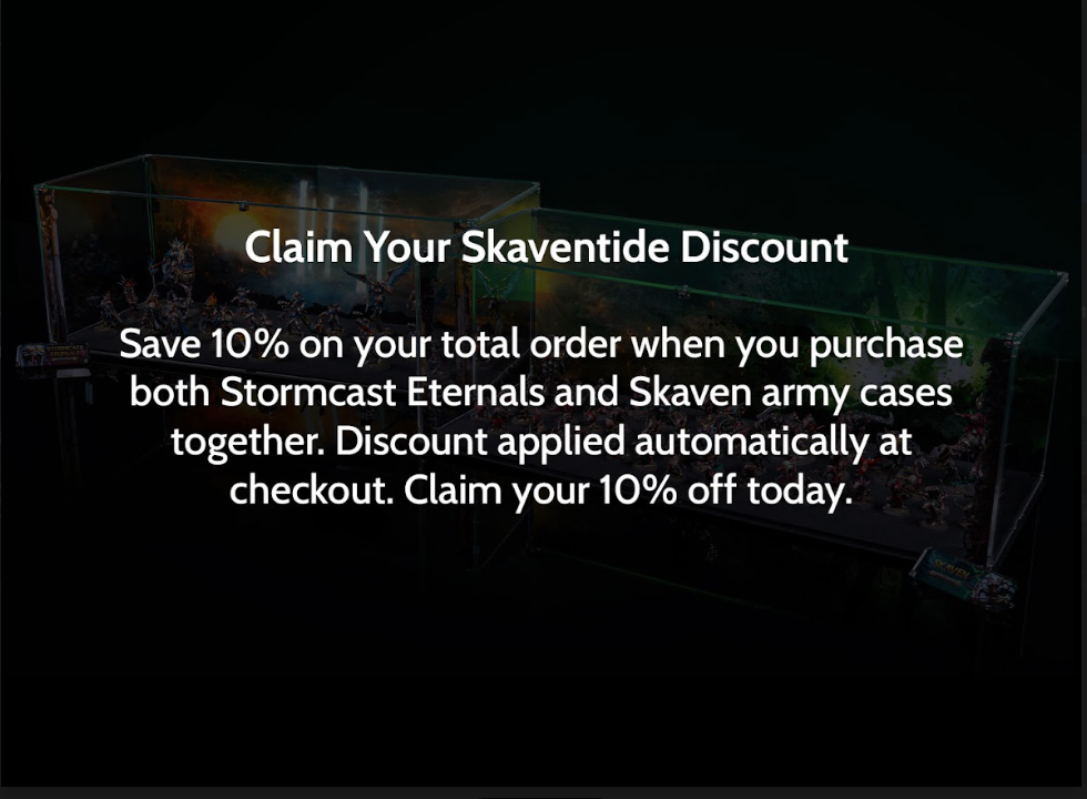 Limited Edition Display Case for Warhammer® Age of Sigmar: Skaventide - Skaven Army