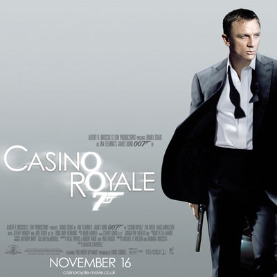 James Bond Black Silk Bow Tie - Casino Royale Edition - By Turnbull & Asser