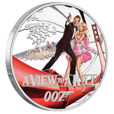 James Bond A View To A Kill 1/2 oz Silver Proof Coin - By The Perth Mint