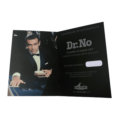 James Bond Casino Plaques Prop Replica - Dr. No Numbered Edition