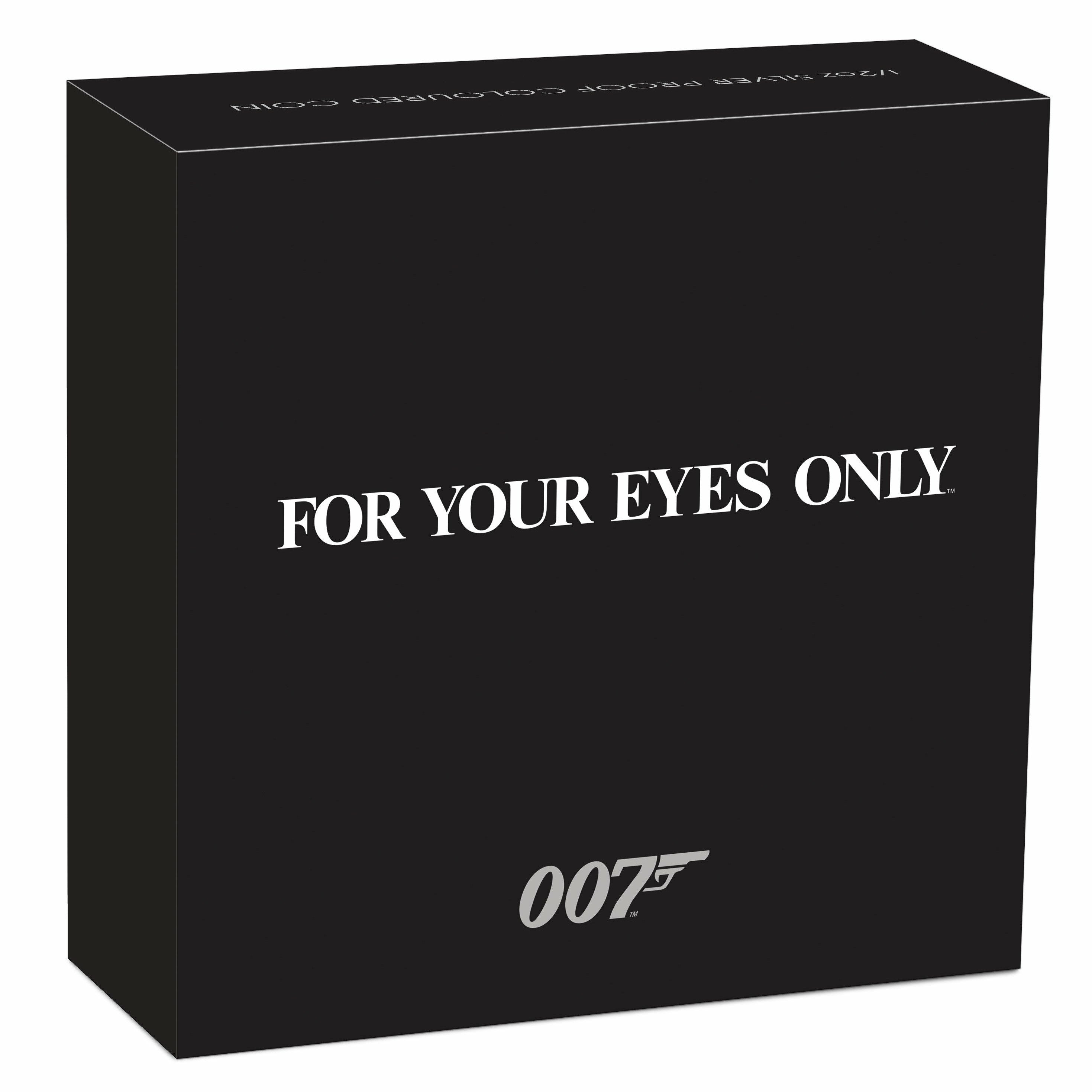 James Bond For Your Eyes Only 1/2 oz Silver Proof Coin - By The Perth Mint