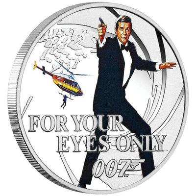 James Bond For Your Eyes Only 1/2 oz Silver Proof Coin - By The Perth Mint