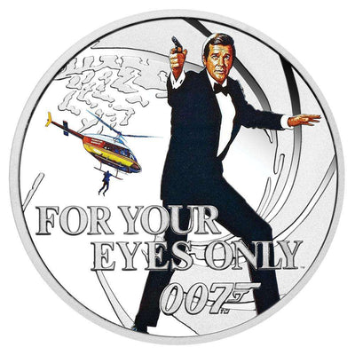 James Bond For Your Eyes Only 1/2 oz Silver Proof Coin - By The Perth Mint