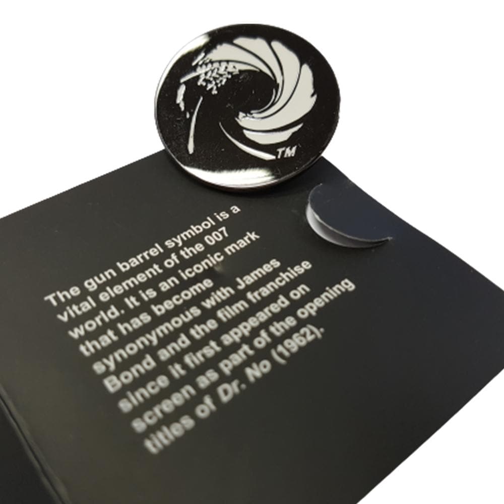 James Bond Gun Barrel Pin Badge