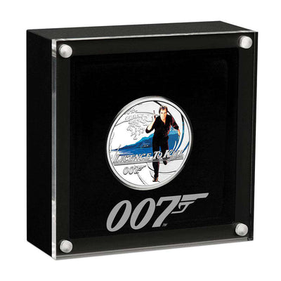 James Bond Licence To Kill 1/2 oz Silver Proof Coin - By The Perth Mint