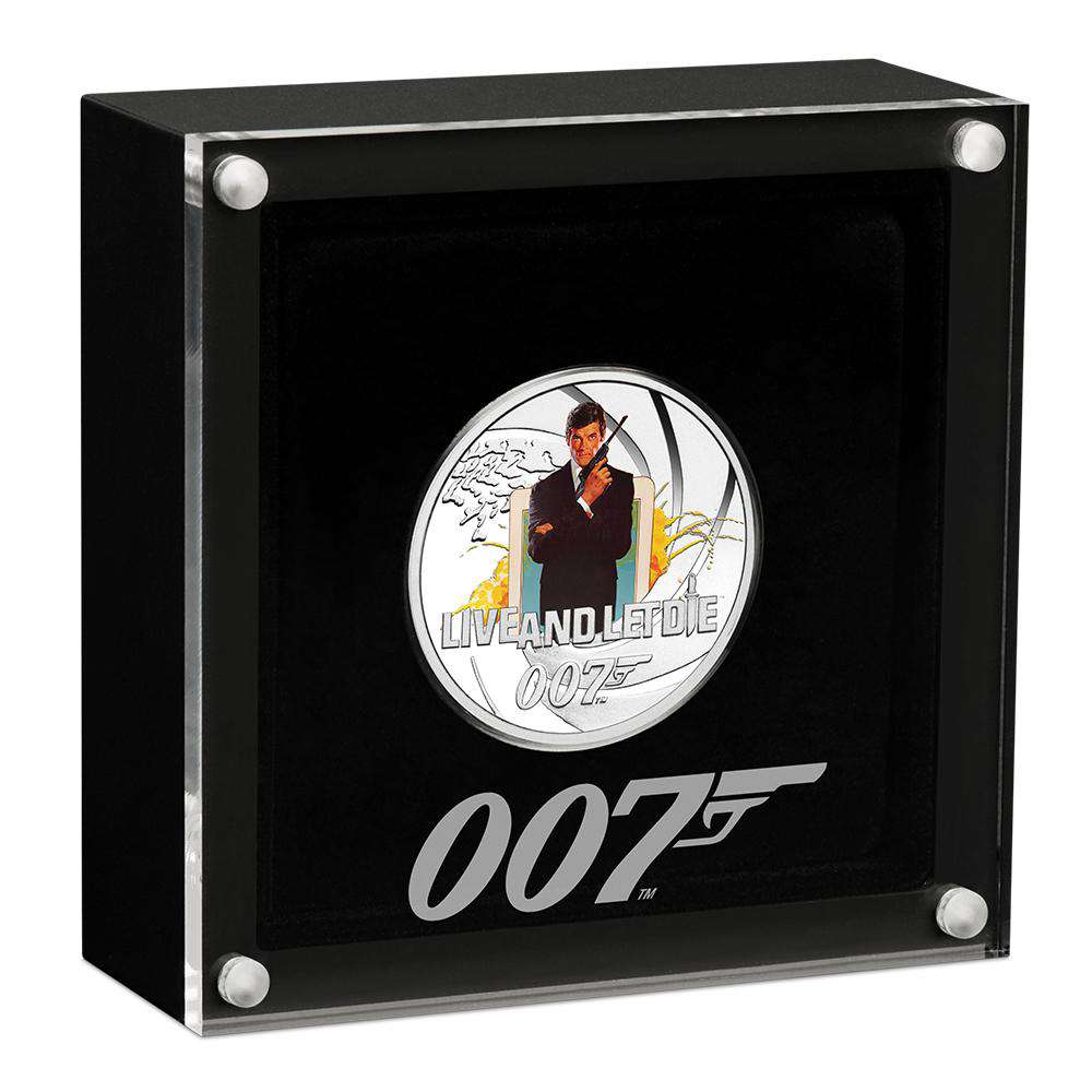 James Bond Live And Let Die 1/2 oz Silver Proof Coin - By The Perth Mint
