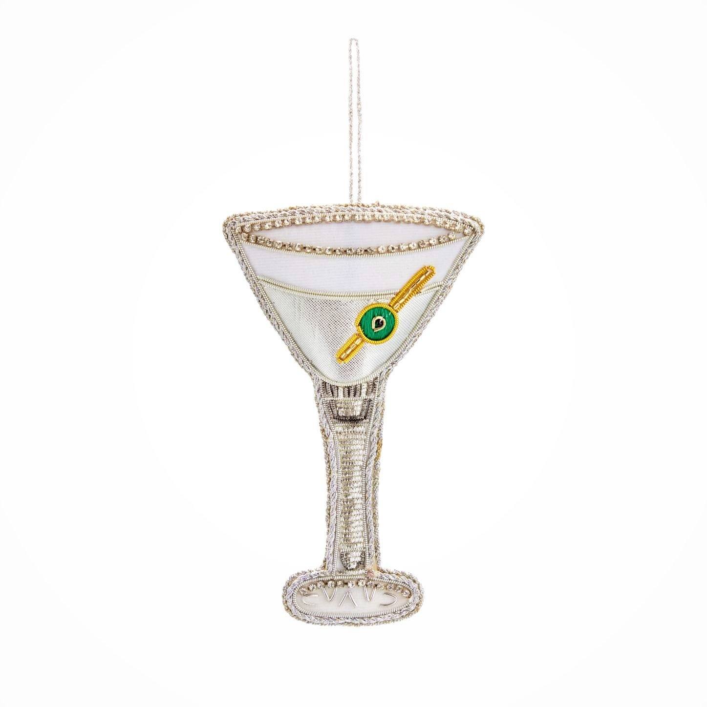 James Bond Martini Glass Tree Decoration