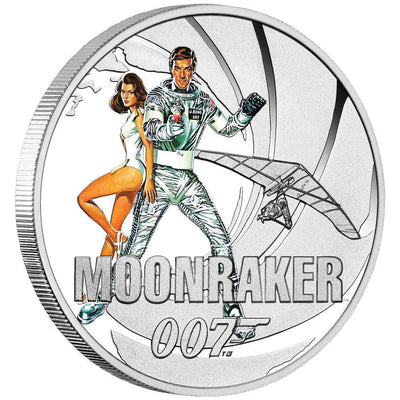 James Bond Moonraker 1/2 oz Silver Proof Coin - By The Perth Mint