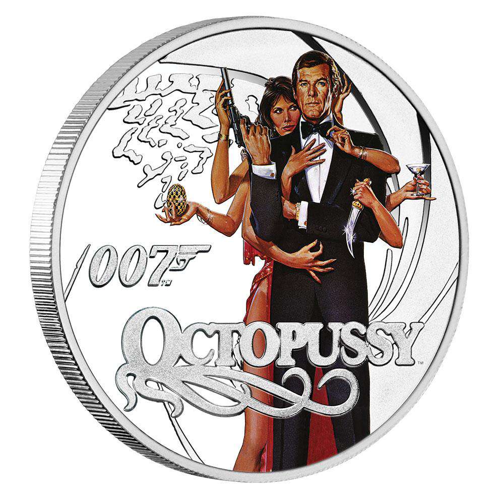 James Bond Octopussy 1/2 oz Silver Proof Coin - By The Perth Mint