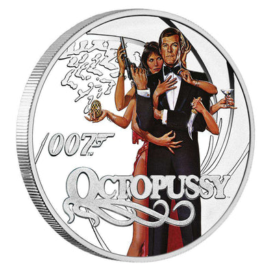 James Bond Octopussy 1/2 oz Silver Proof Coin - By The Perth Mint