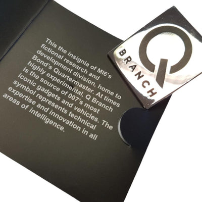 James Bond Q Branch Pin Badge