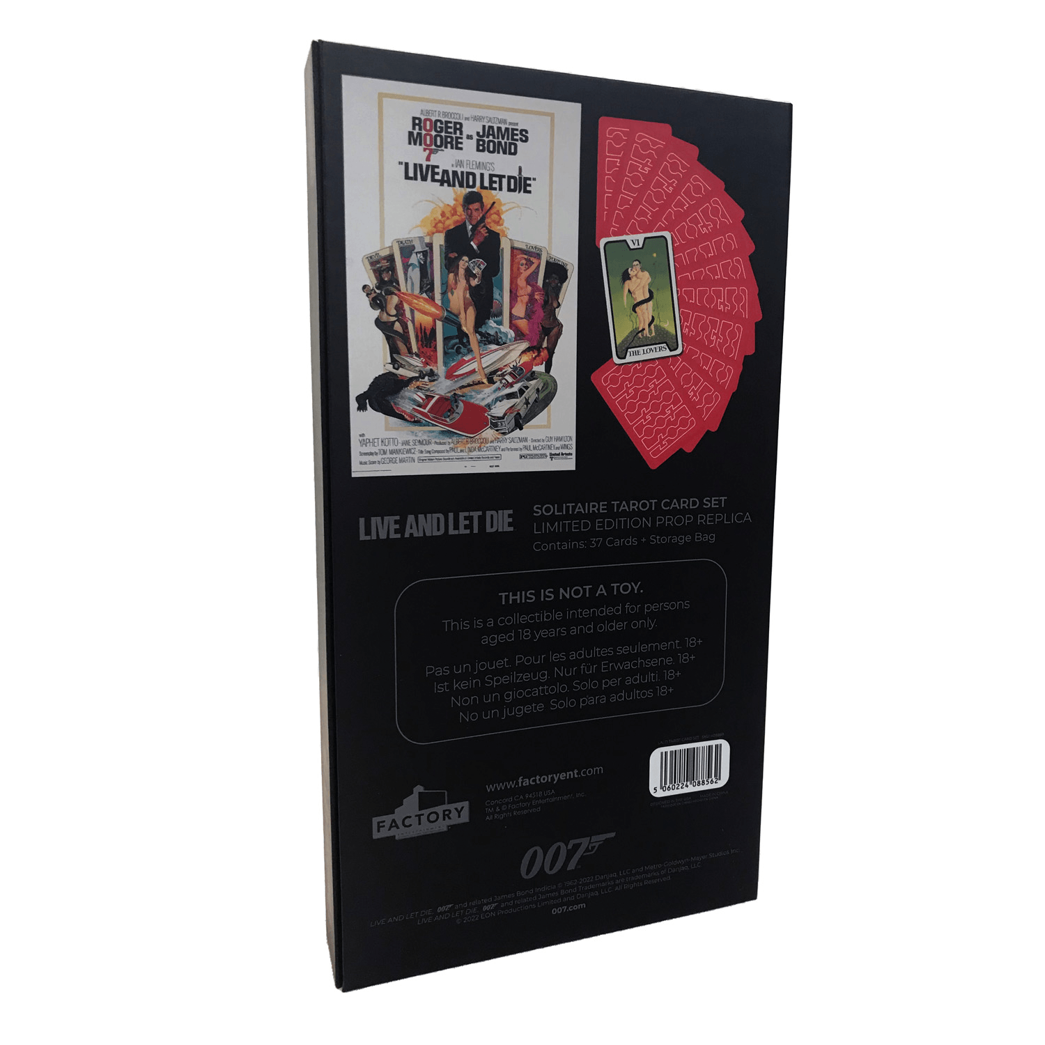 James Bond Tarot Cards Prop Replica - Live And Let Die Numbered Edition