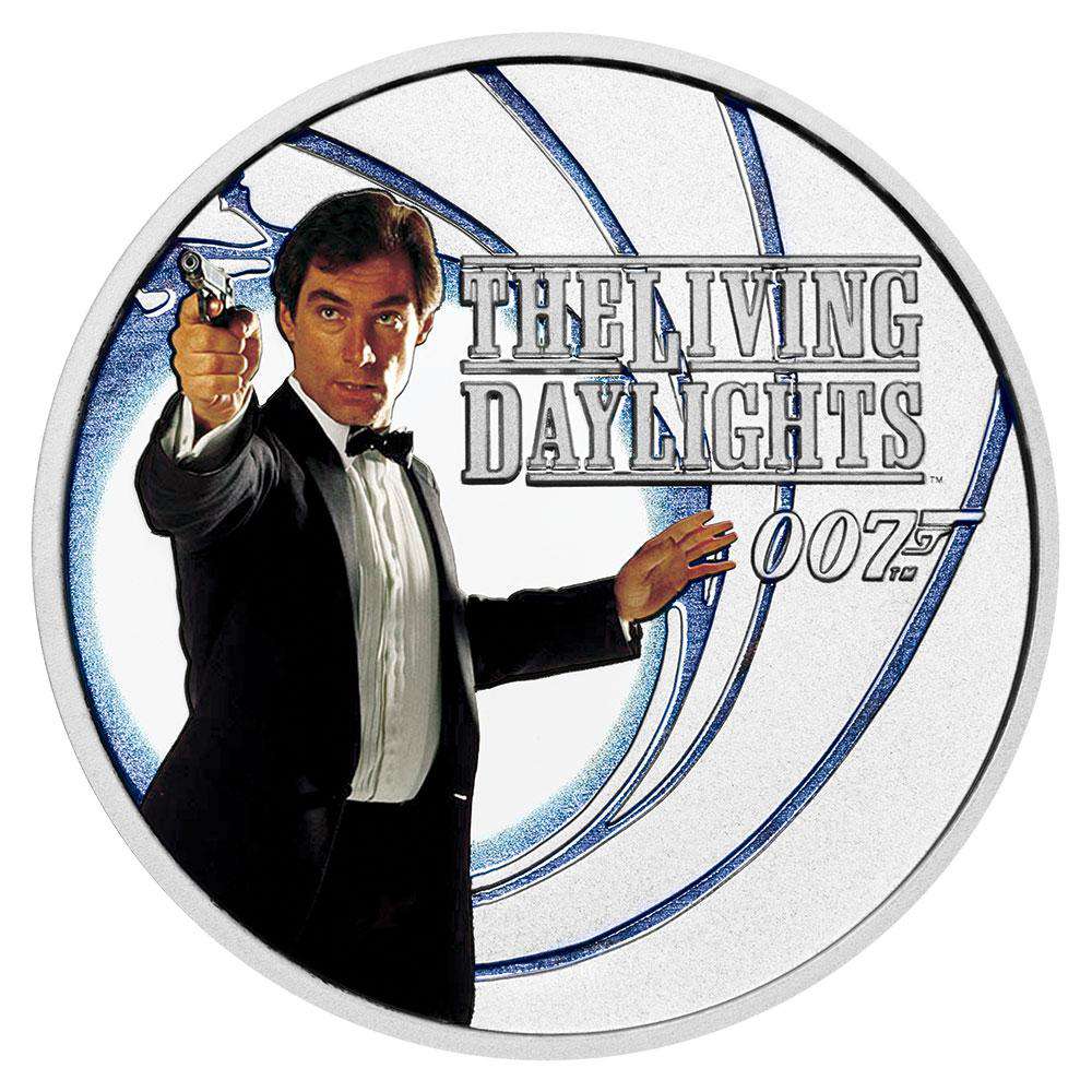 James Bond The Living Daylights 1/2 oz Silver Proof Coin - By The Perth Mint