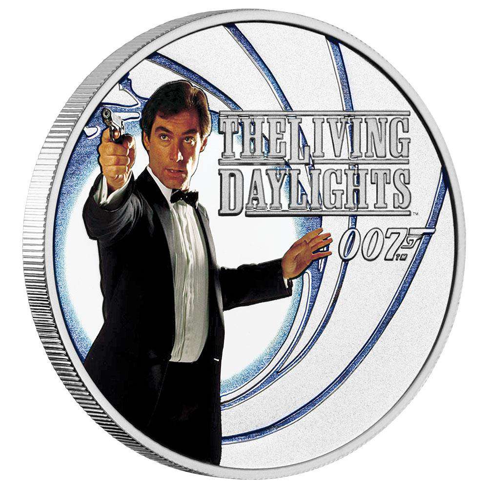 James Bond The Living Daylights 1/2 oz Silver Proof Coin - By The Perth Mint