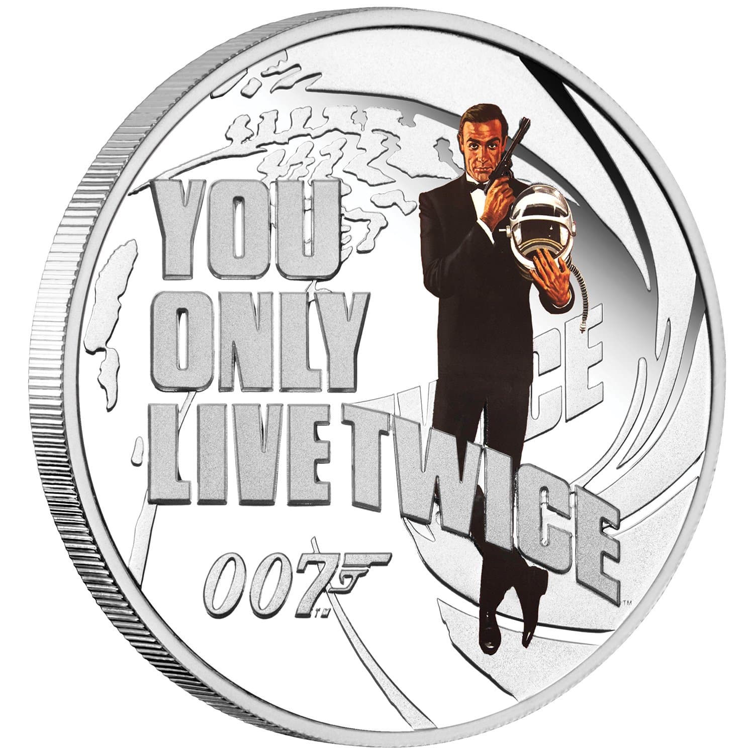 James Bond You Only Live Twice 1/2 oz Silver Proof Coin - By The Perth Mint