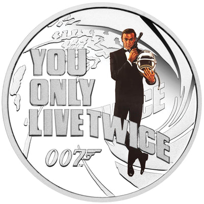 James Bond You Only Live Twice 1/2 oz Silver Proof Coin - By The Perth Mint
