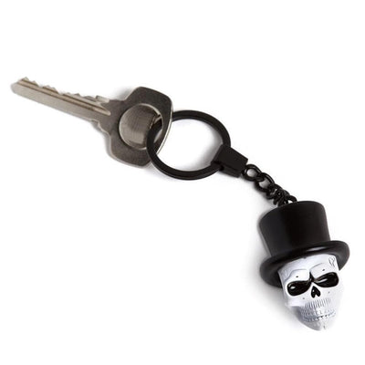 James Bond Spectre Skull Mask Metal & Enamel Keyring