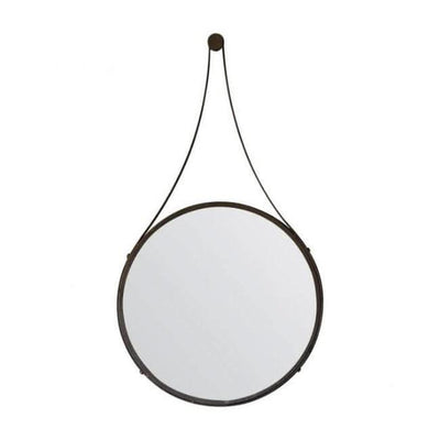 Large Broadway Round Strap Mirror
