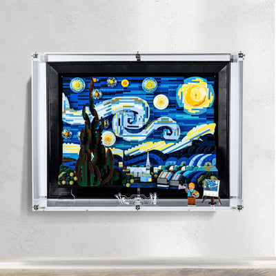 Wall Mounted Display Case for LEGO® Ideas: The Starry Night (21333)