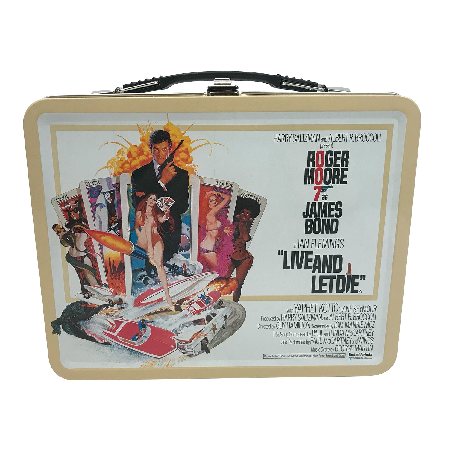 James Bond Live And Let Die Tin Tote Lunch Box