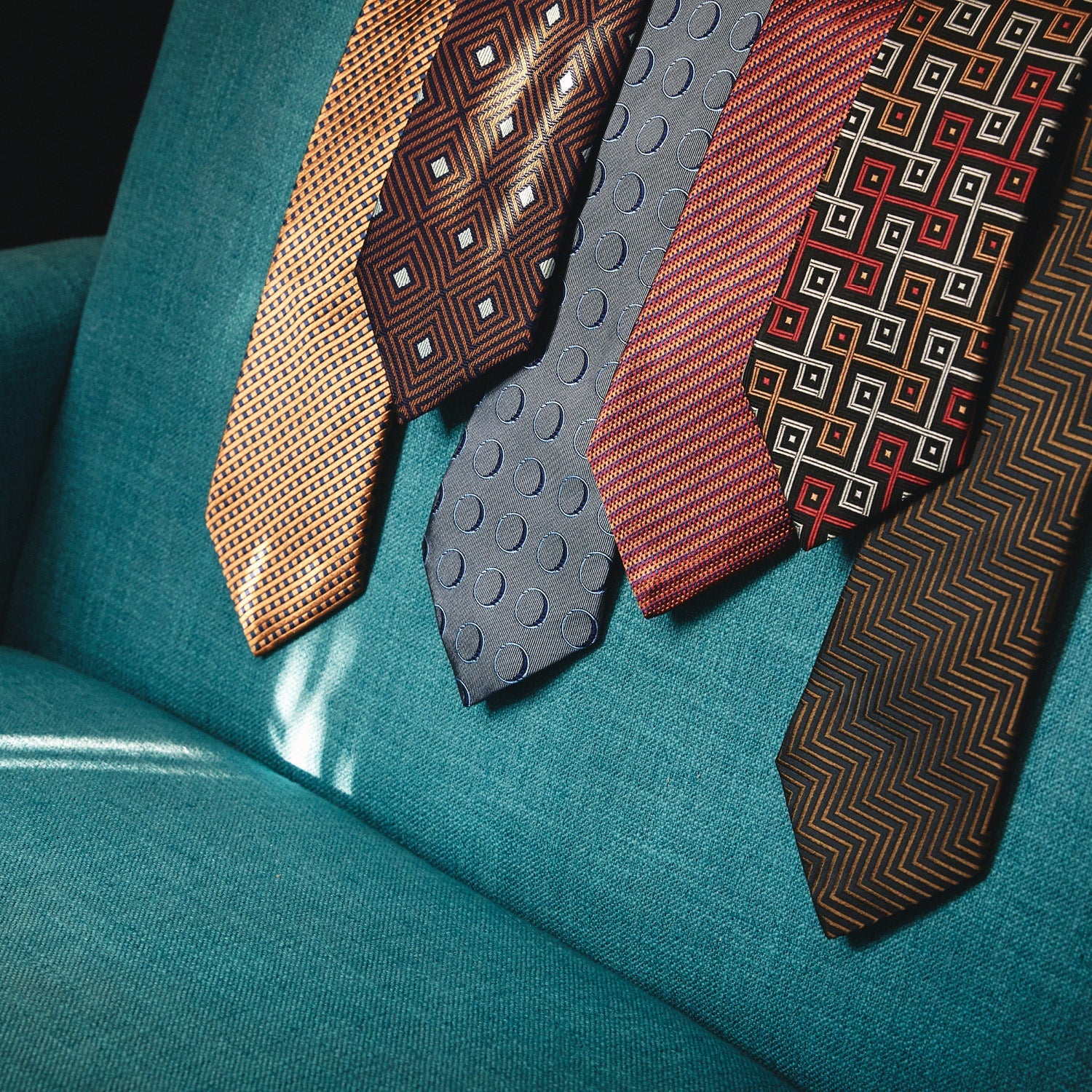 James Bond Squares Silk Tie - Tomorrow Never Dies Edition - By Turnbull & Asser