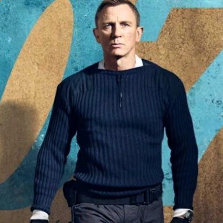 James Bond Navy Army Sweater - No Time To Die Edition - By N. Peal