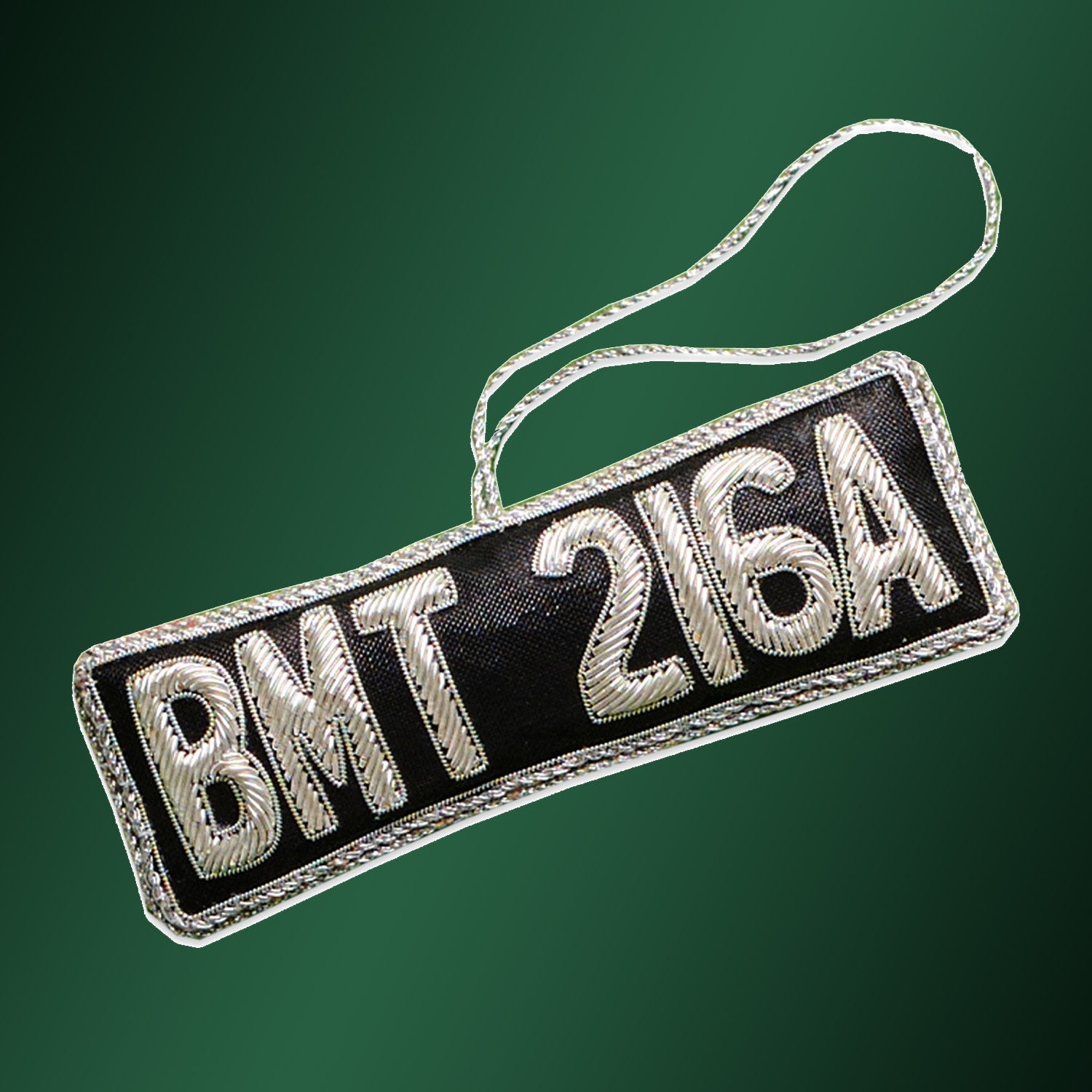 James Bond Number Plate Tree Decoration