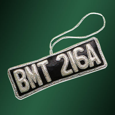James Bond Number Plate Tree Decoration