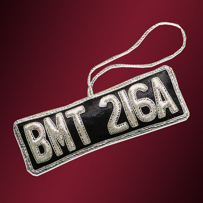 James Bond Number Plate Tree Decoration