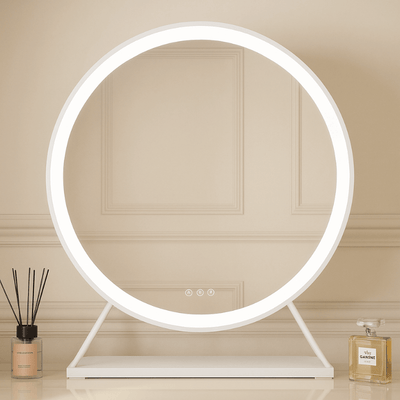 Marilyn Round Hollywood Mirror White 60x67cm