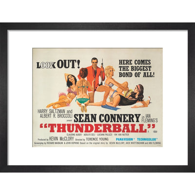 James Bond Thunderball Framed Art Print - By King & McGaw