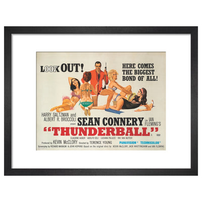 James Bond Thunderball Framed Art Print - By King & McGaw