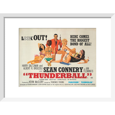 James Bond Thunderball Framed Art Print - By King & McGaw