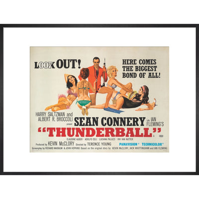 James Bond Thunderball Framed Art Print - By King & McGaw