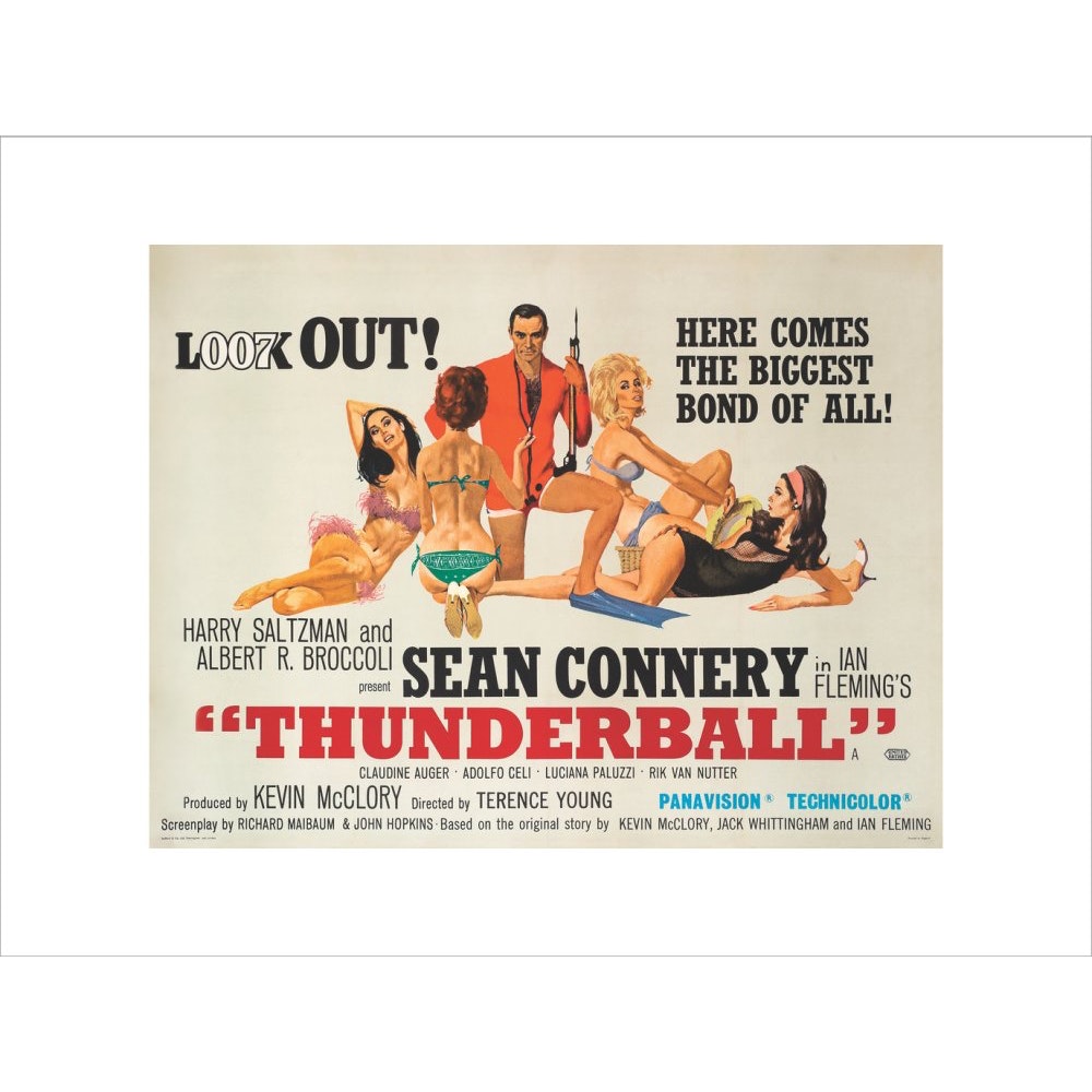 James Bond Thunderball Framed Art Print - By King & McGaw
