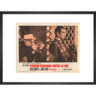 James Bond From Russia With Love Lobby Card Framed Art Print - By King & McGaw